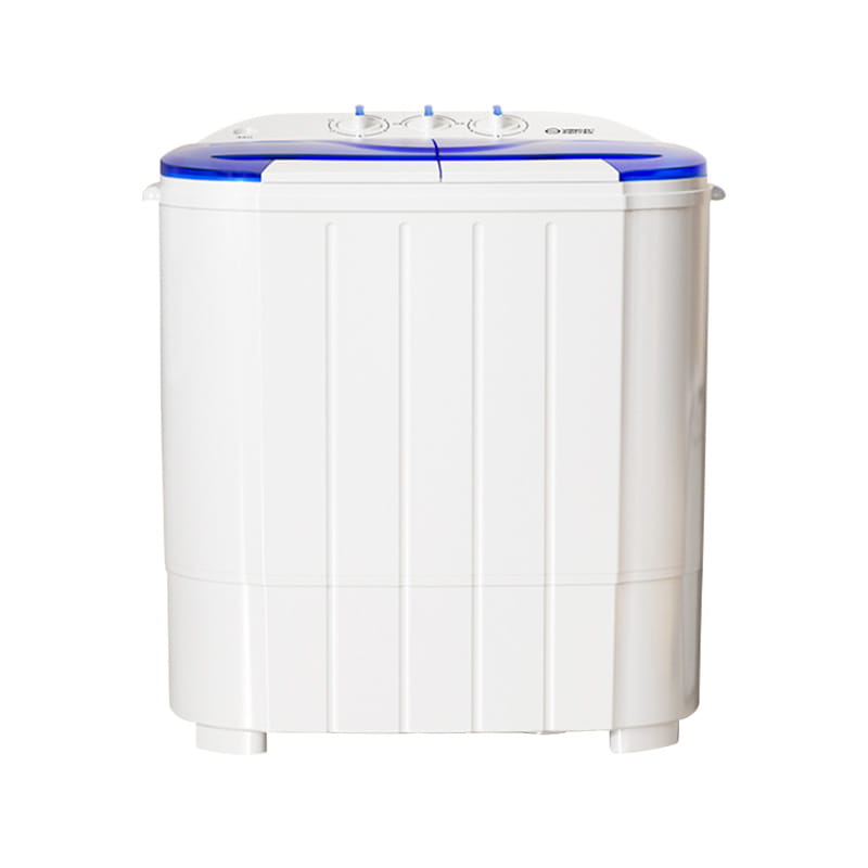 Wassen en drogen aparte wasmachine met dubbele kuip